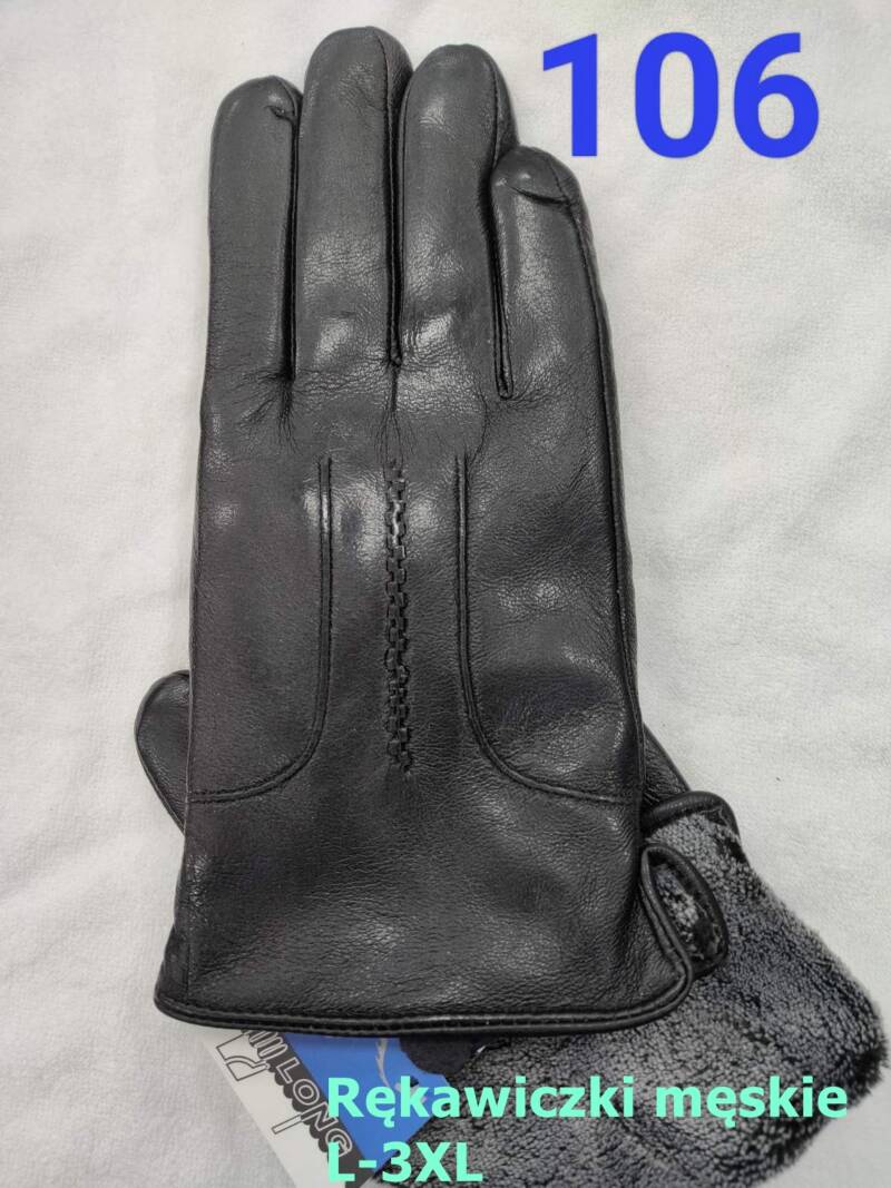 Rękawiczki skórzane damskie Roz L-3XL, 1 kolor Paczka 10 szt
